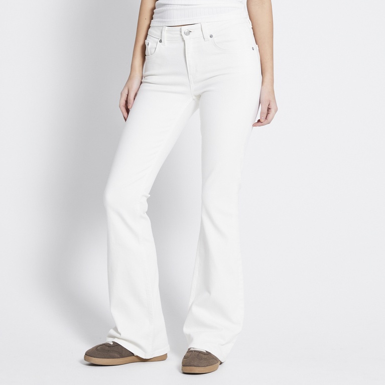 Low waist bootcut jeans "Low Boot" Off white